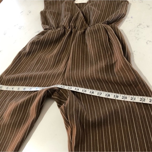 GRADE & GATHER jumpsuit sleeveless V-neck stripes - Picture 11 of 16
